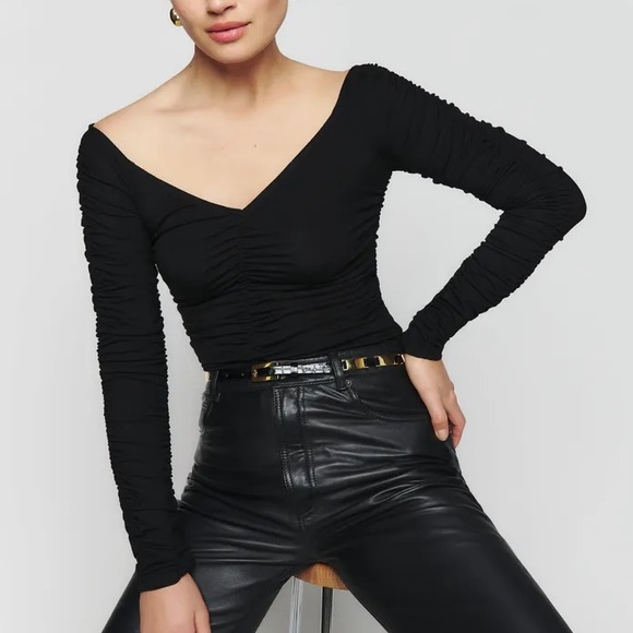 Reformation Tops - REFORMATION Off the Shoulder Leonora Knit Top NWT - Size L